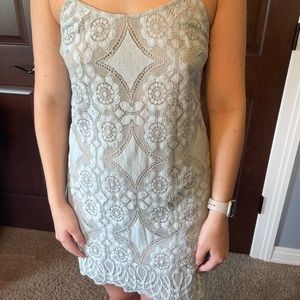 Dry Goods light bluish green dress